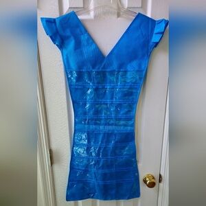 Jewelry Organizer-Little Blue Dress Hanging Double Sided